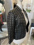 Zadig & Voltaire Studded Leather Jacket Fr34 U.K. 6