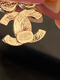 Pre Loved Chanel CC Earrings with three diamante stone detail - EXCELLENT