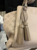 Pre Loved Louis Vuitton Mahina Haumea Bag in Two-Tone Beige
