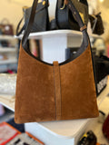 Pre loved Strathberry Kite Suede Hobo in tan suede , gold tone hardware, **reserved S**