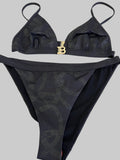Balmain Black Bikini UK 12
