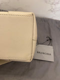 Pre Loved Balenciaga Hourglass Shoulder Bag in Cold Beige Leather