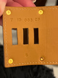 Hermes Collier de Chien Cuff in Tan Leather with Gold Tone Hardware