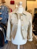 Jacquemus Beige Denim Jacket Fr 38 U.K. 10