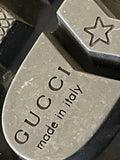 Gucci Sylvie Web ankle boots in black , BOX and dust bag size UK 5