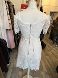 Pre Loved Self Portrait White Lace & Crystal Mini Dress UK 10 (New)