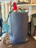 Gucci blue pebbled leather swing tote bag - Reserved