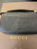 Pre Loved Gucci Soho Pochette Wristlet Bag in Black
