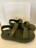 Pre Loved Christian Dior Dioract Leather Sandals UK 5 (excellent)