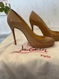 Christian Louboutin Simple Pumps - nude platform size UK 4