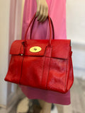 Pre Loved Mulberry Bayswater in Red Crinkle Patent Leather (excellent)