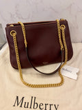 Pre Loved Mulberry Oxblood Winsley Bag