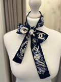 Pre Loved Chanel Bandeau Silk Scarf