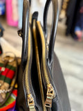 Pre Loved Prada Large Saffiano leather triple zip tote bag