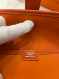 Pre Loved Hermes Jige Elan 29 Clutch in Orange Swift Leather (excellent)