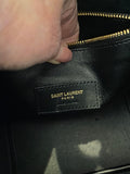 Pre Loved Saint Laurent Le 5 a 7 Supple Hobo in Black Grained Leather (excellent)