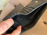 Pre Loved Prada Black Calf Leather Wallet Bag (as new)