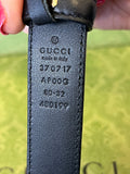 Gucci Black GG Interlocking Buckle Belt 80cm (fits U.K. 8)