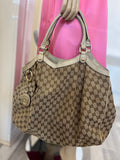 Pre Loved Gucci Sukey Monogram Canvas Hobo Bag
