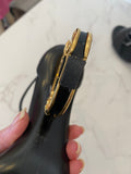 Pre Loved Dolce & Gabbana Keira Baroque Logo Sandals UK 5