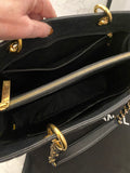 Pre Loved Chanel GST Grand Shopper Tote in Black Caviar Leather