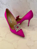 Pre Loved Manolo Blahnik Cerise Heels UK6