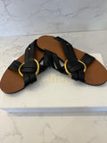 Pre Loved Chloe Black Leather Rony Sandal UK5