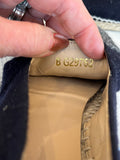 Pre Loved Chanel Navy & Grey Espadrilles size U.K. 4