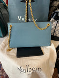 Mulberry Amberley Clutch in Poseidon Blue Leather