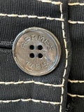 Hermes Vintage Black Trousers with Contrast Stitching FR36 UK 8