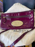 Pre Loved Mulberry Kristen Crossbody in Purple Patent