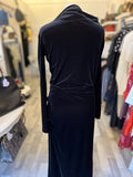 Pre Loved Vivienne Westwood Black Velvet Asymmetric Dress