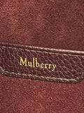 Pre Loved Mulberry Leighton Top Handle in Dark Burgundy Grained Leather (excellent)