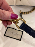 Pre Loved Gucci GG Marmont Bamboo Top Handle Handbag in White