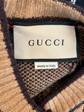 Pre Loved Gucci Wool Knit GG Logo Skirt & Jacket S-M