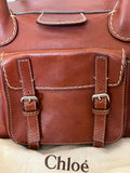 Pre Loved Chloe Edith Weekend Bag in Tan
