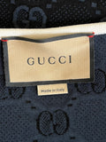 Pre Loved Gucci GG Navy Logo Knit Dress Size S (excellent)