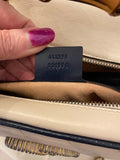 Pre Loved Gucci GG Marmont Bamboo Top Handle Handbag in White