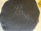 Gucci Leather Trimmed Black Beret (reserved)