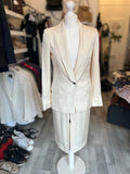 Pre Loved Tom Ford Cream Skirt Suit