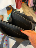 Pre Loved Celine Black Leather Tri Fold Bag