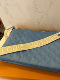 Pre Loved Louis Vuitton Coussin MM in Light Blue (as new)