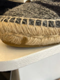 Pre Loved Chanel Navy & Grey Espadrilles size U.K. 4
