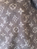 Pre Loved Louis Vuitton Blue Monogram Cashmere & Wool Scarf