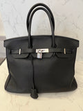 Pre Loved Hermes Birkin 35 in Black Togo Leather
