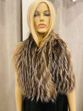 Pre Loved Chloe Grey Fur Scarf