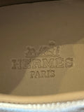 Pre Loved Hermes Polo Trainers in Silver uk3