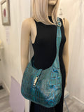 Pre Loved Gucci Jackie 1961 Bag in Green Exotic Leather (Pristine as New)