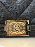 Preloved Chanel Mini Chevron Boy Bag (pristine)