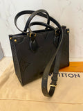 Pre Loved Louis Vuitton On the Go PM - Black Empreinte Leather - Excellent